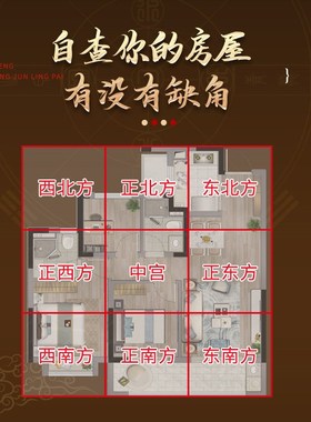 灵机生活馆房屋缺角补角牌贴葫芦西北角摆件乾卦坤字八卦牌震巽坎