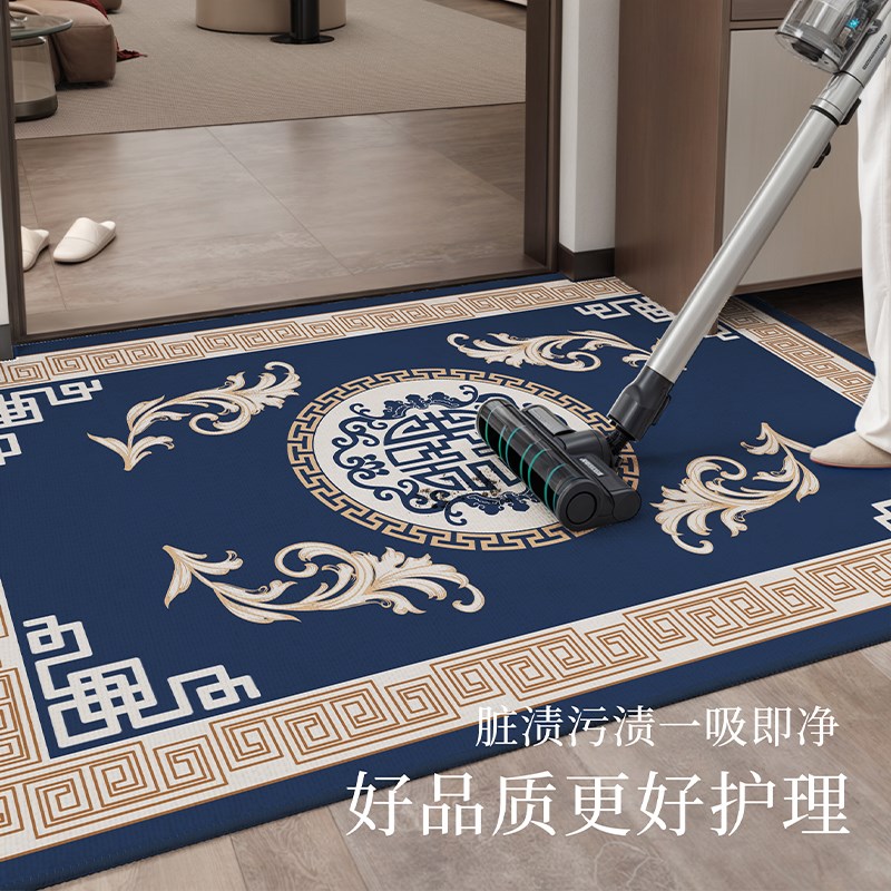 新中式入户门地垫防滑地毯2025新款可裁剪门垫进门口脚垫入户地垫