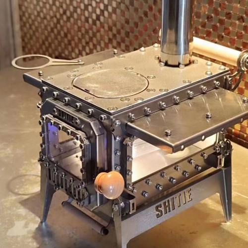 拾铁迷你柴火炉 悍马迷你炉柴火炉户外帐篷柴火炉 小炉子氛围露营