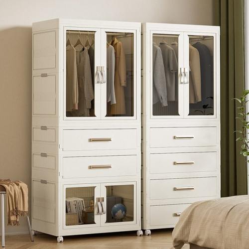 收纳柜抽屉式多层儿童专用衣柜可移动衣橱家用卧室组装简易储物柜