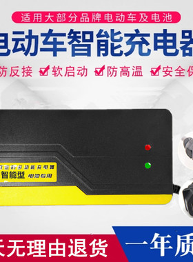 电动车充电器48V60V12AH64V68V72V80V84V96V108V120V伏绿驹爱德森