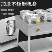 不锈钢商用保温粥车汤桶车保温台售饭台粥台粥锅暖汤炉煲粥快餐车