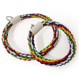 鹦鹉啃咬玩具 棉绳子棉绳秋千 啃咬 攀爬 鹦鹉吊环 鸟笼鸟玩具