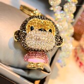 卡通十二生肖猴子钥匙扣汽车钥匙链包包挂件男女要是扣锁匙扣可爱