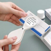 钥匙扣折叠式 高清老人阅读迷你小型看报儿童扩大镜 放大镜子便携式