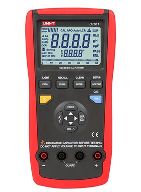 优利德UT611 UT612 LCR数字电桥表 手持式电感电容电阻测试仪