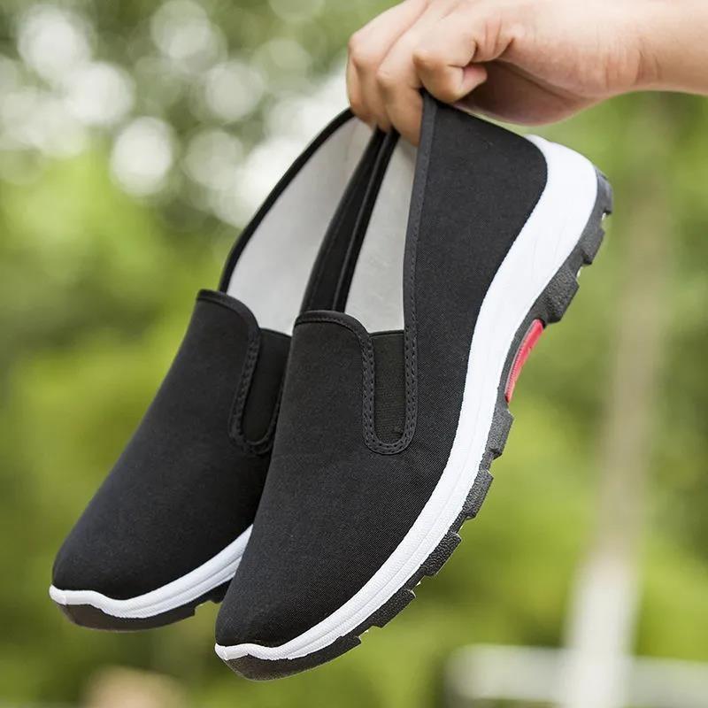 幸辉鞋服店老北京布鞋男爬山防滑耐b磨一脚蹬春秋款男士舒适工地