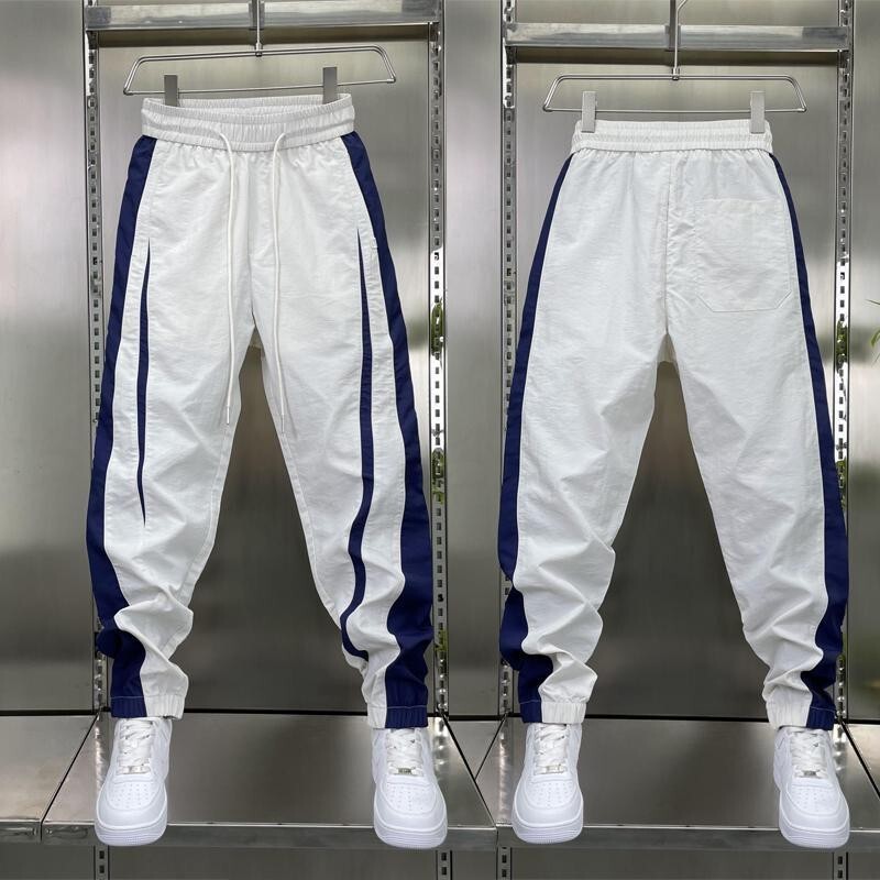 盛辰祥服装高端奢品夏季新款休闲裤男士薄款宽松束脚裤潮流长裤子