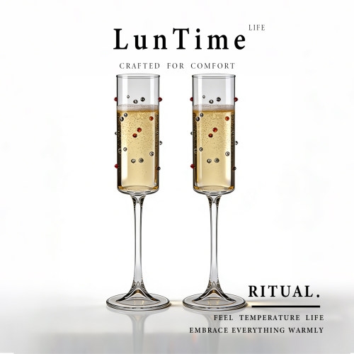 LunTime欧式水晶香槟高脚杯套装