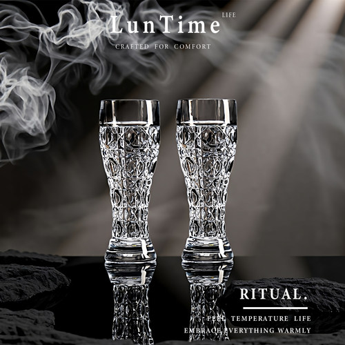 LunTime啤酒杯大容量水晶玻璃