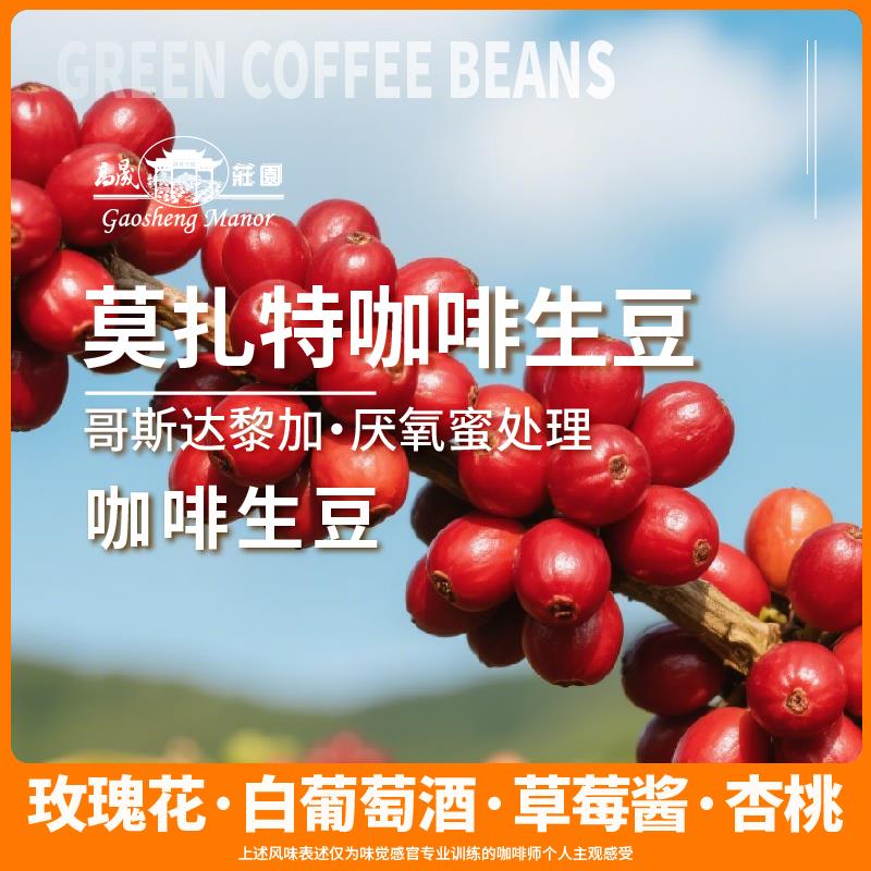 高晟庄园 莫扎特咖啡生豆1000g哥斯达黎加产区精品甄选手冲咖啡豆