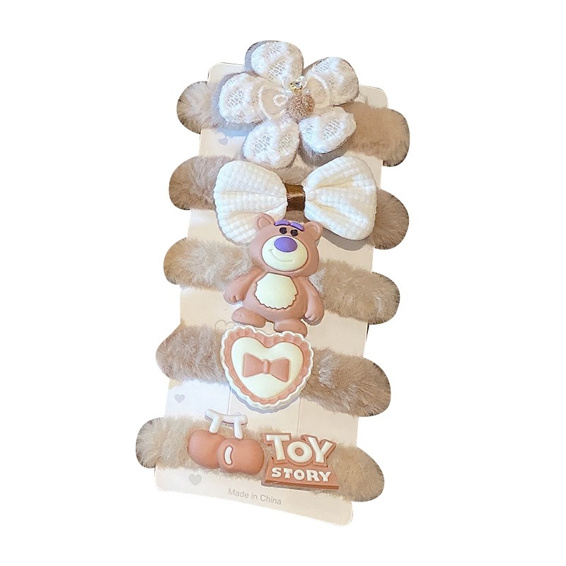 儿童头绳秋冬2024新款高颜值毛绒发圈女童扎头发橡皮筋高马尾发绳