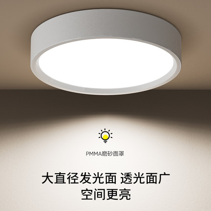 超薄明装筒灯圆形led小吸顶灯吸顶灯 走道灯入户走廊玄关天花板投