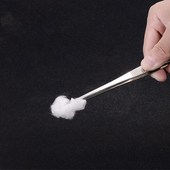 不锈钢直镊子 防滑带齿酒精棉球 弯镊子加厚加长辅料圆头尖头夹子