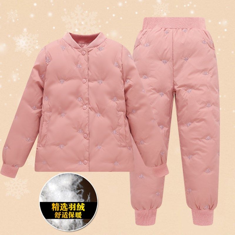 儿童羽绒服内胆男童女童冬季保暖加厚羽绒套装中大童宝宝校服内穿