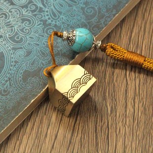 明色封侯官印黄铜印章个人名字私章金属姓名铜章定制刻字名章摆件