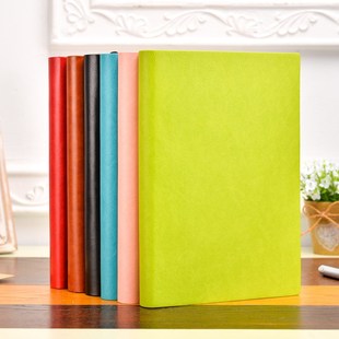 超厚全方格笔记本虚线网格本a5简约软面彷皮记事本手账日记本定制