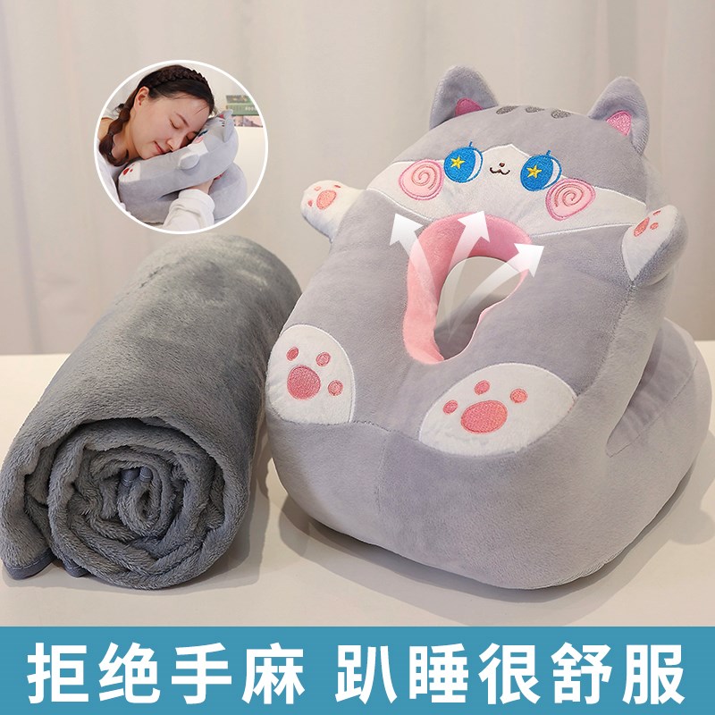 夏天午睡枕趴睡枕成人小学生桌上专用儿童午休枕头办公室睡觉神器