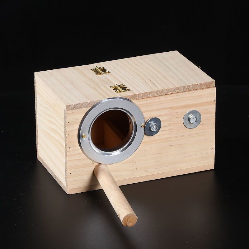 小鸟繁殖箱松木保暖孵化箱鸟巢箱牡丹玄风虎皮鹦鹉鸟笼配件用品