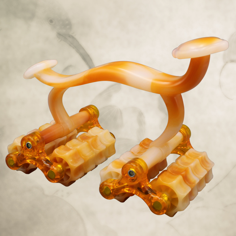 月球车滚轮按摩器脚底头背部颈椎小腿部手动穴位五行经络刷按摩刷