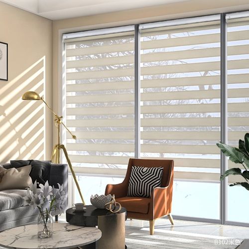 SUNFREE免打孔浴室柔纱帘卷帘百叶窗帘卫生间厨房窗户防水遮阳帘