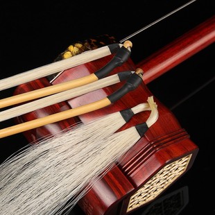 二胡弓子白马尾琴弓备用马尾毛天然内蒙84CM公马尾易上松香