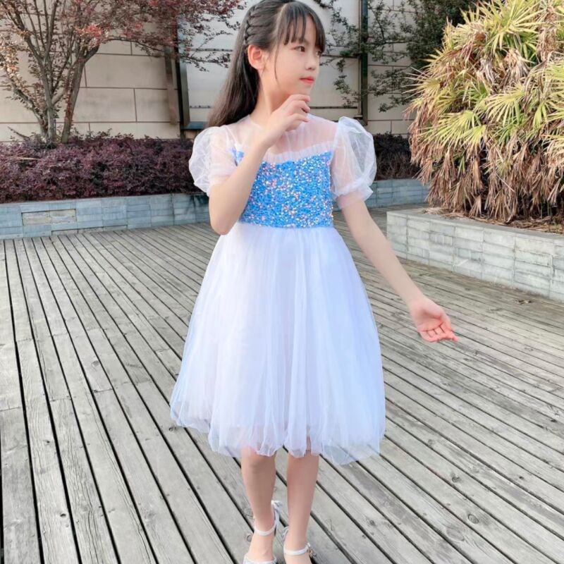六一儿童合唱服装演出服男女童礼服中小学生大合唱团表演朗诵纱裙