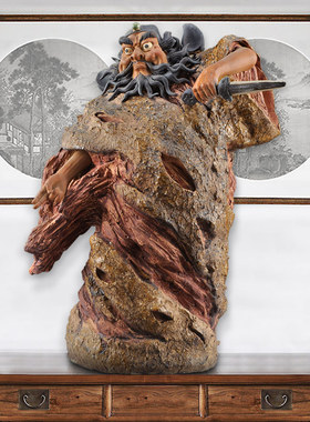 石湾陶瓷工艺术精品家居电视酒柜门客厅饰品镇宅钟馗创意中式摆件