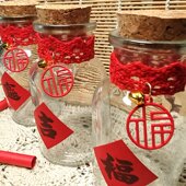 网红福瓶愿望瓶幸运瓶转运玻璃瓶许愿新年开运摆件开张送人喜庆瓶
