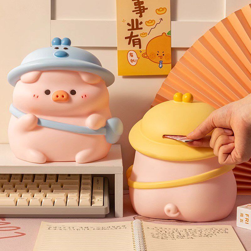 创意可爱小猪儿童男女孩存钱罐2025新款大人摔不烂硬币纸币储蓄罐