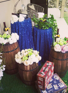 森系婚庆婚礼道具木质酒桶木桶舞台迎宾装饰摆件橱窗实木婚庆装饰