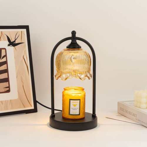 铃兰香薰融蜡灯法式复古卧室床头灯家居摆件氛围无火香氛台灯