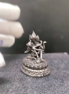 藏传铜像密宗尼泊尔 纯铜欢喜佛 明妃双身度母菩萨佛像摆件可装藏