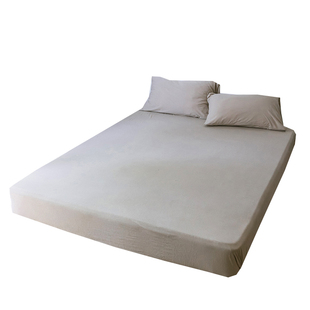 柔软A类婴儿级天竺棉1.5m床单纯色裸睡针织棉1.8米床垫保护罩床笠