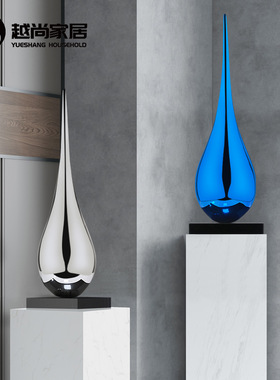 水滴雕塑摆件商场酒店艺术装饰摆件室内装置艺术摆件