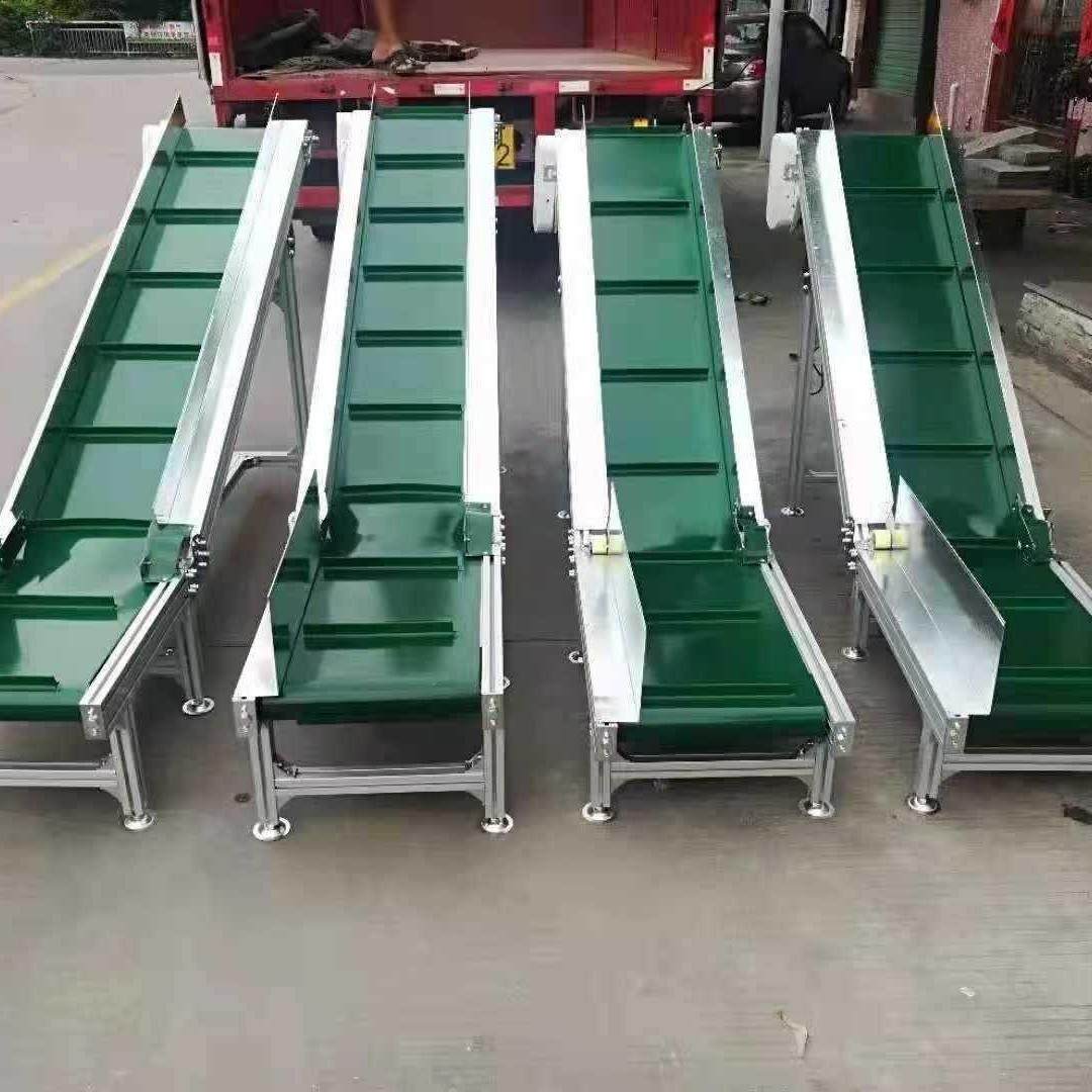 工厂铝型材输送机移动式接驳台物流装卸货挡板裙边爬坡传送带,搬运/仓储/物流设备,输送机,淘宝优惠券,粉丝福利购,淘宝优惠卷