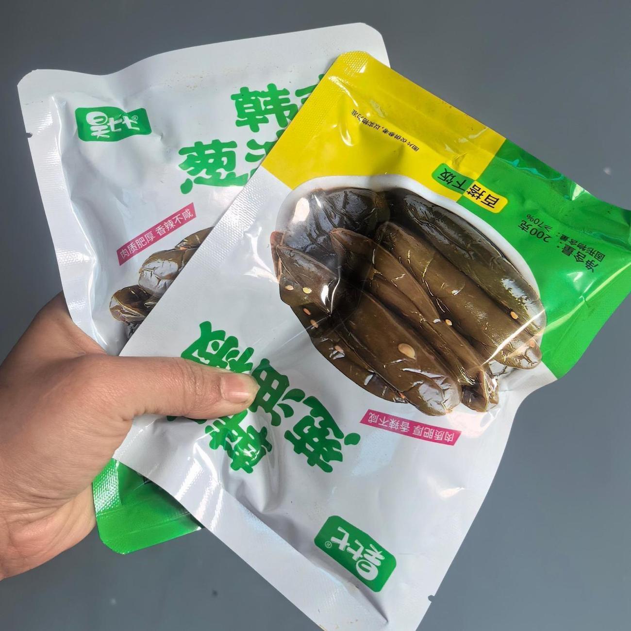 昊七七 东北咸菜腌辣椒韩式葱油椒延边朝鲜族泡椒泡菜下饭小菜