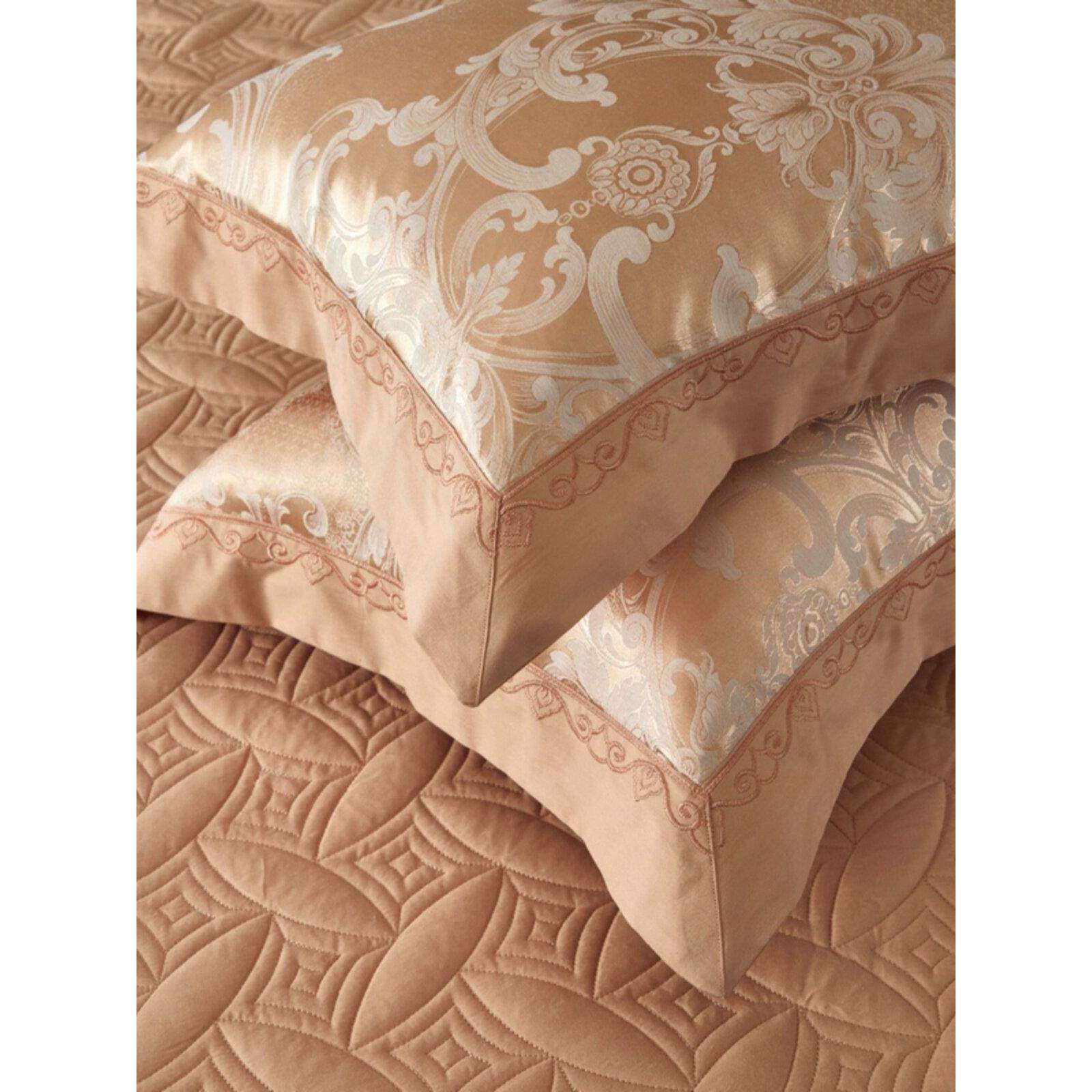 高端笠贡缎四件套花夹棉床床单冬YSF季保暖被提花全套棉绣欧式床