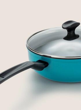 MEYE锅R/美锅亚不粘煎锅平底深煎炒多功能陶瓷加覆层电磁炉MEYER\