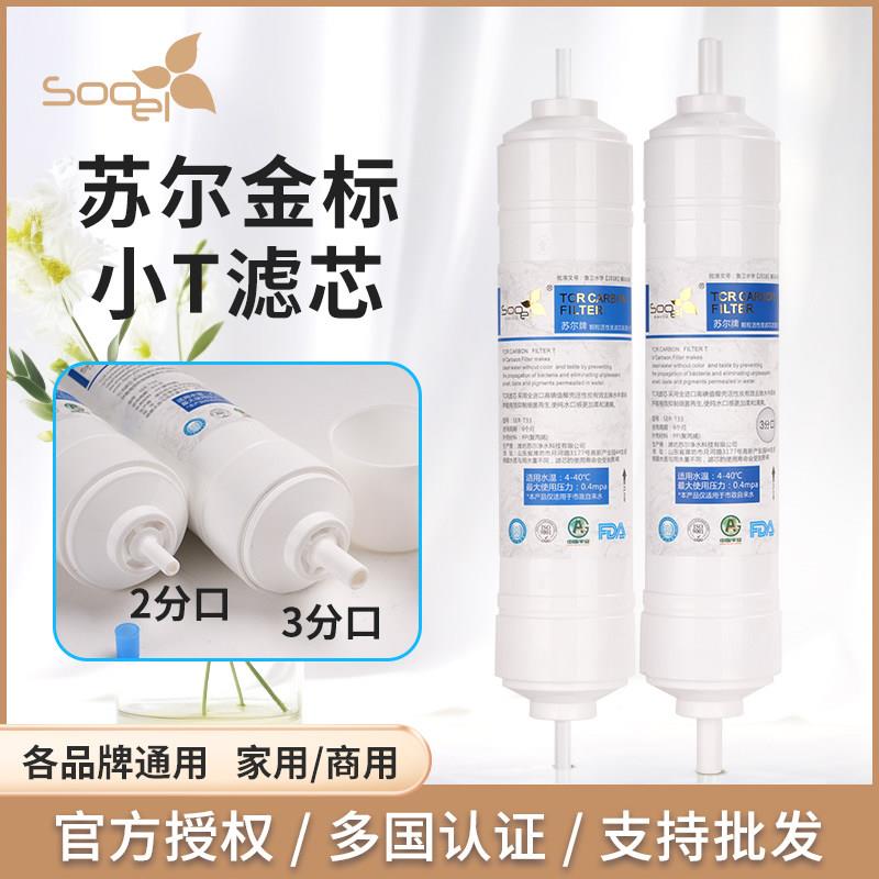 苏尔金标2分苏尔金标3分小T器33后置体碳滤芯净水器一快接过滤RO
