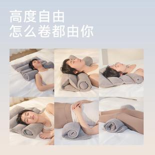 金调脊健毛巾枕可自由叠节高度护PEA2502G颈椎 折枕深睡眠矮枕 枕