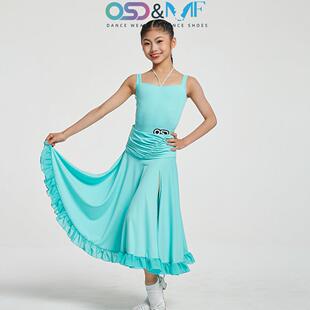 O童SD摩登舞幼儿拉丁舞服女裙童舞蹈套装集夏训儿日常练OC25M401