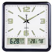 2858WE挂客厅轻奢时尚 光钟墙表静音家用夜挂表方形时钟钟挂石英钟