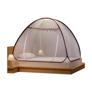 蒙古m包蚊帐免1安装加厚简爱床加密圆顶三门.2米1.5/1.8床双人家