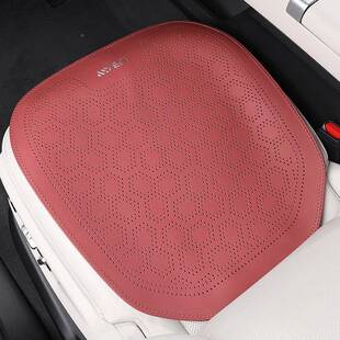 汽车坐垫打用孔透气坐垫纳帕皮座垫全包通四季荔枝纹皮片后排垫座