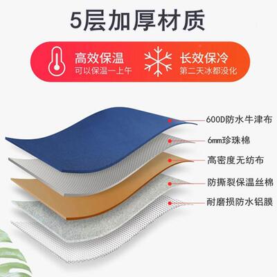 大号厚保温保KPP包大容量防水牛津布多层冷保鲜加耐铝箔保用暖保
