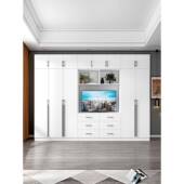 定制新款 柜衣一体合墙组客厅顶柜卧带室 简约背景墙柜电视无品牌