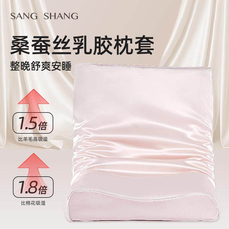 真丝乳胶套单个装10忆0%20231023桑蚕丝40x60枕记枕头0套儿童30x5