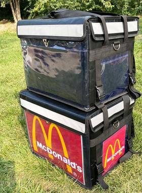 多功包能外卖保温箱62提升43大小号双肩车外卖箱包背载手AJW送餐