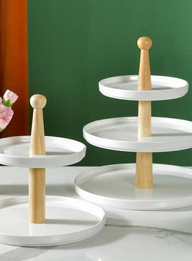 陶瓷层水果果盘点甜品台展示架多层下午盘三茶蛋糕架IGC心托盘糖